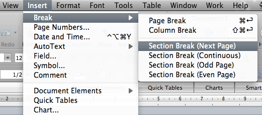 Microsoft Word Page Orientation Change One Page Mac